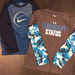 Nike / Under Armour Boys Long Sleeve (2 shirts)